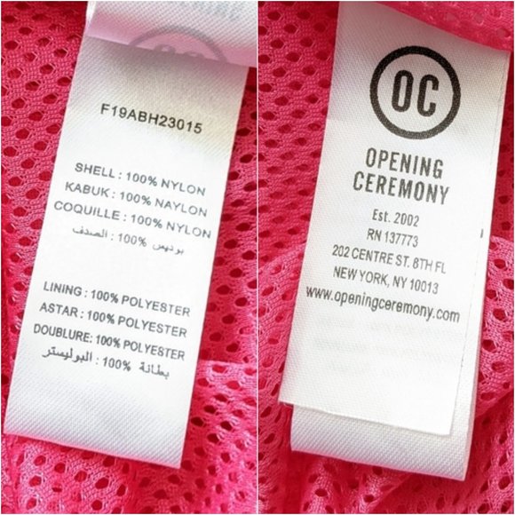 Opening Ceremony Ltd. Edition Pink Track Pants Spell Out Logo Wind Pants XS - Picture 11 of 16